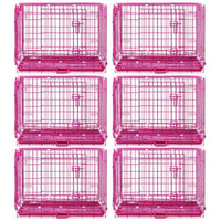 Thumbnail for Pink Wire Dog Crate