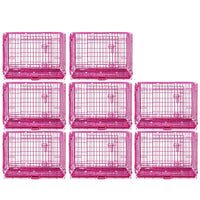 Thumbnail for Pink Wire Dog Crate