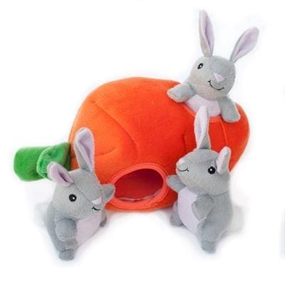 Zippy Burrow Dog Toy - Bunny n Carrot